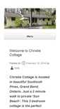 Mobile Screenshot of christiecottage.ca